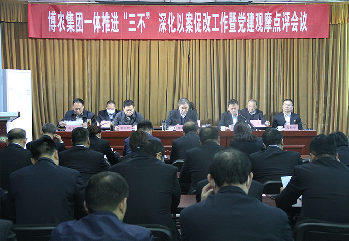 PA尊龙凯时集团召开一体推进“三不”深化以案促改工作暨党建观摩点评会议