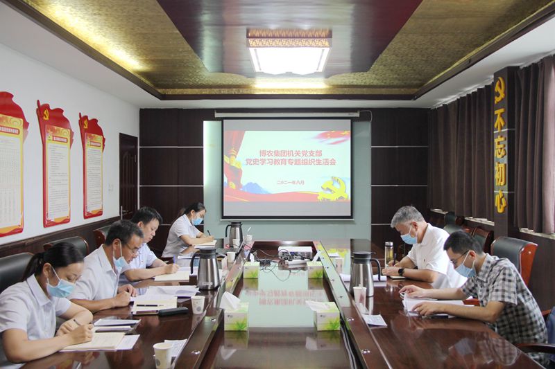 PA尊龙凯时集团机关党支部 召开党史学习教育专题组织生活会