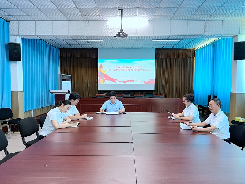 PA尊龙凯时集团机关党支部召开“7·20”特大暴雨灾害追责问责案件以案促改专题组织生活会