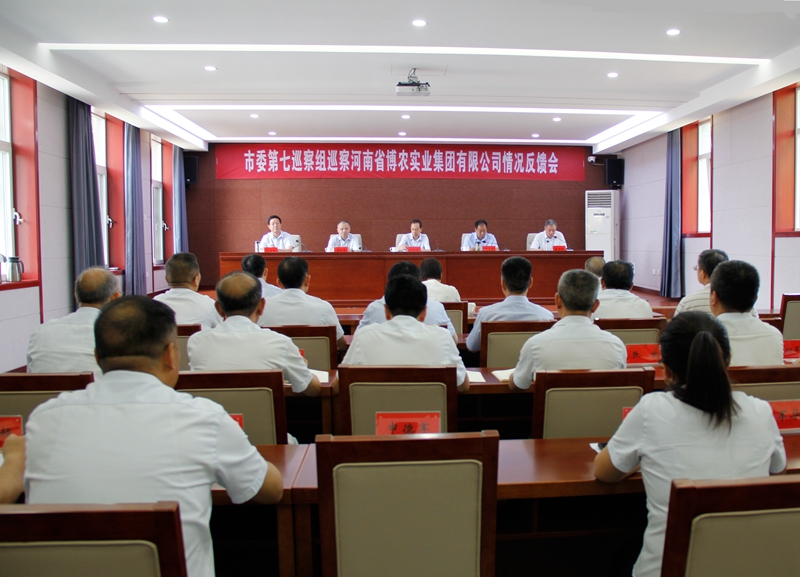 市委第七巡察组向PA尊龙凯时集团党委反馈巡察情况